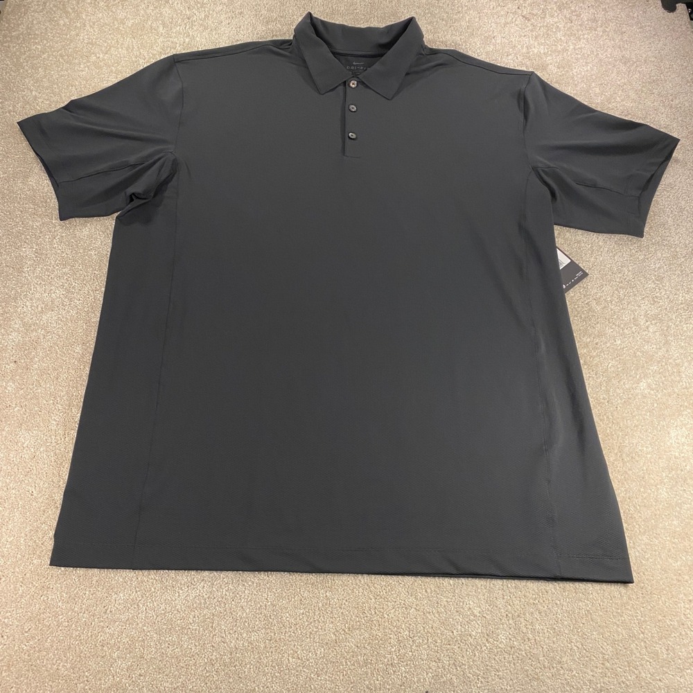Nike Golf Polo Shirt Mens 3XL Black Dri-FIT Short Sleeve Stretch 354055-010 NEW